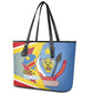 DR Congo Independence Day Leather Tote Bag Congo-Kinshasa Coat Of Arms Style