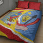 DR Congo Independence Day Quilt Bed Set Congo-Kinshasa Coat Of Arms Style