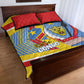 DR Congo Independence Day Quilt Bed Set Congo-Kinshasa Coat Of Arms Style