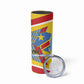 DR Congo Independence Day Personalized Skinny Tumbler Congo-Kinshasa Coat Of Arms Style