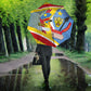 DR Congo Independence Day Umbrella Congo-Kinshasa Coat Of Arms Style