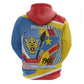 DR Congo Independence Day Personalized Zip Hoodie Congo-Kinshasa Coat Of Arms Style