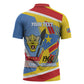 DR Congo Independence Day Personalized Zipper Polo Shirt Congo-Kinshasa Coat Of Arms Style