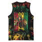 Jamaica Reggae Festival Basketball Jersey One Love Rastafari Culture - African Pride
