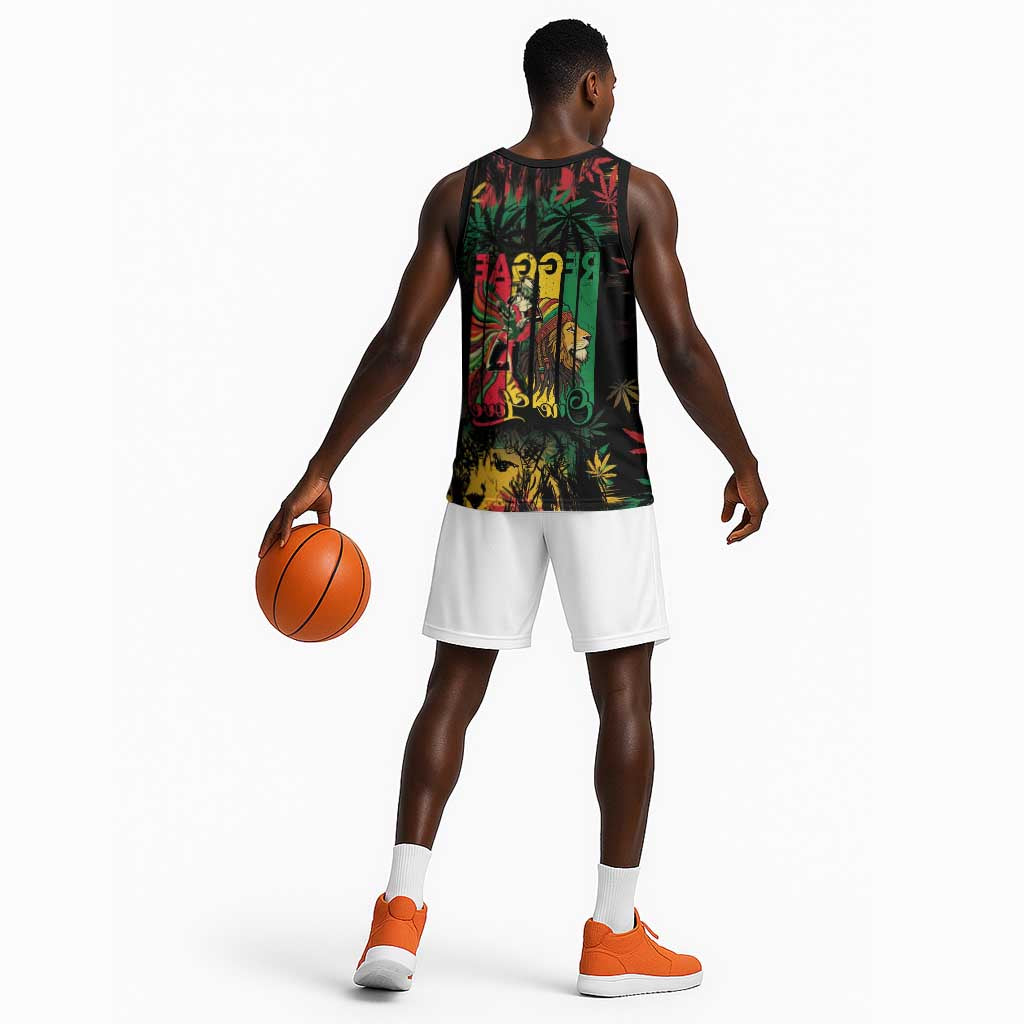 Jamaica Reggae Festival Basketball Jersey One Love Rastafari Culture - African Pride