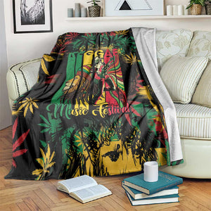 Jamaica Reggae Festival Blanket One Love Rastafari Culture - African Pride