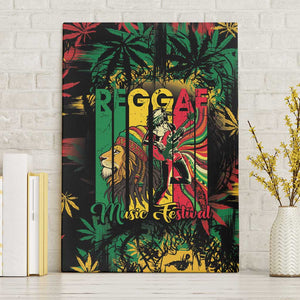 Jamaica Reggae Festival Canvas Wall Art One Love Rastafari Culture - African Pride
