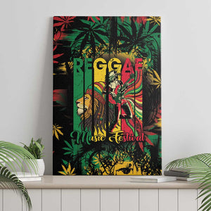 Jamaica Reggae Festival Canvas Wall Art One Love Rastafari Culture - African Pride