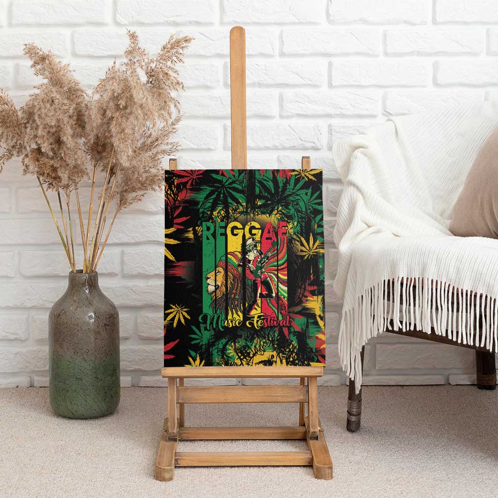 Jamaica Reggae Festival Canvas Wall Art One Love Rastafari Culture - African Pride
