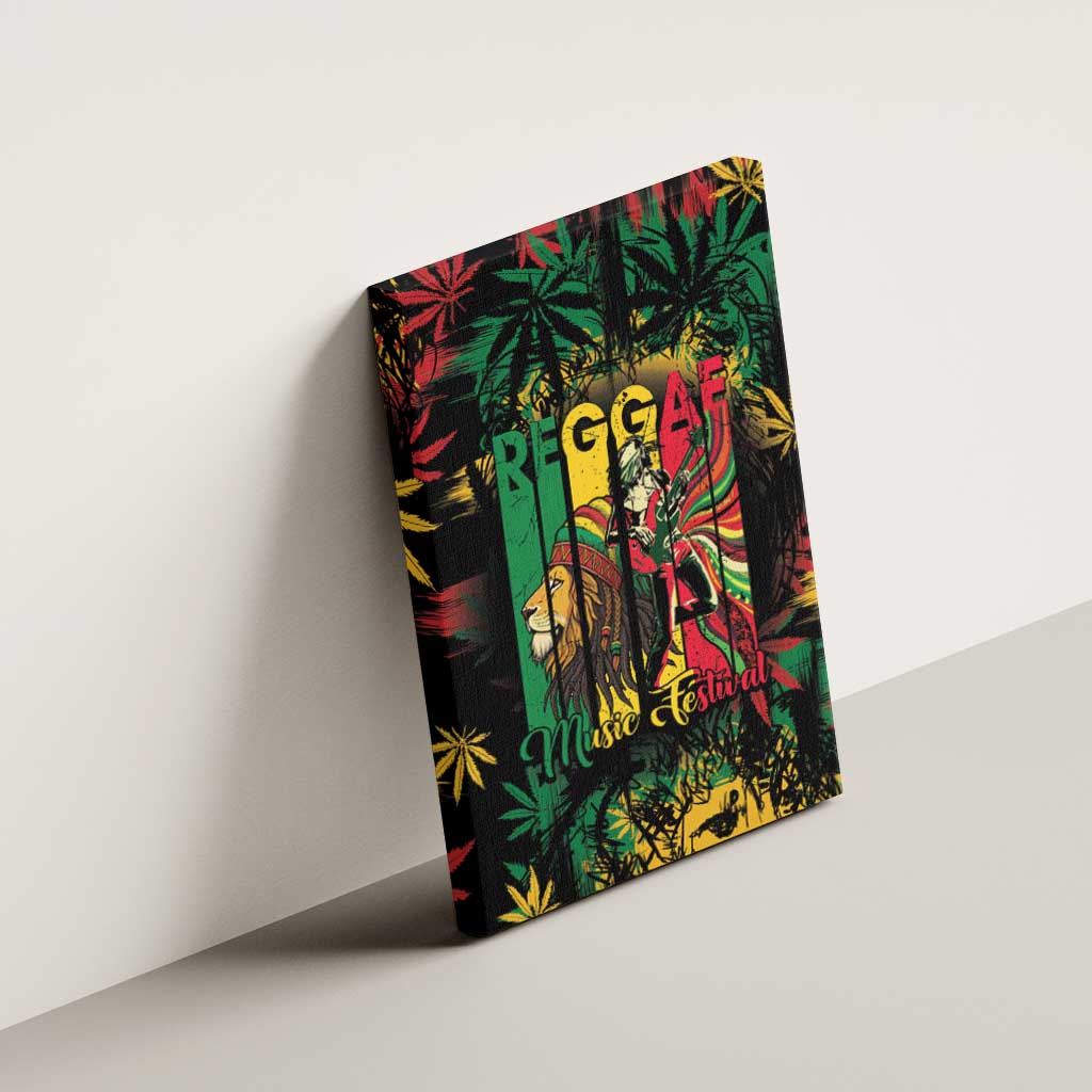 Jamaica Reggae Festival Canvas Wall Art One Love Rastafari Culture - African Pride