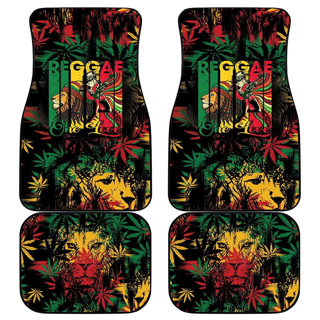 Jamaica Reggae Festival Car Mats One Love Rastafari Culture - African Pride