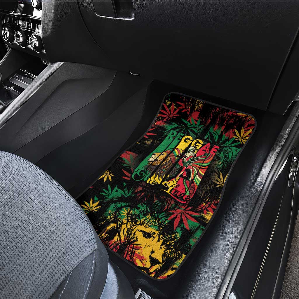 Jamaica Reggae Festival Car Mats One Love Rastafari Culture - African Pride