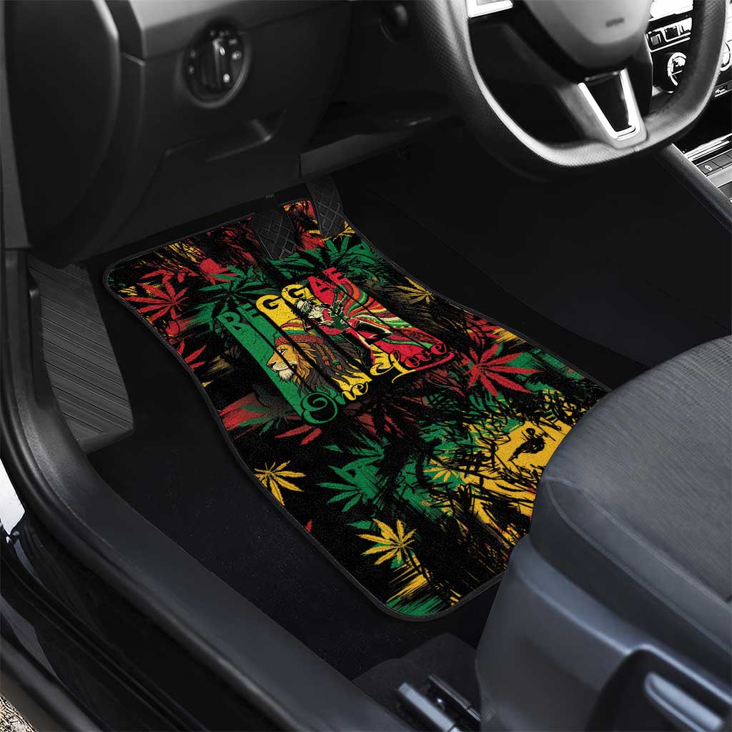 Jamaica Reggae Festival Car Mats One Love Rastafari Culture - African Pride