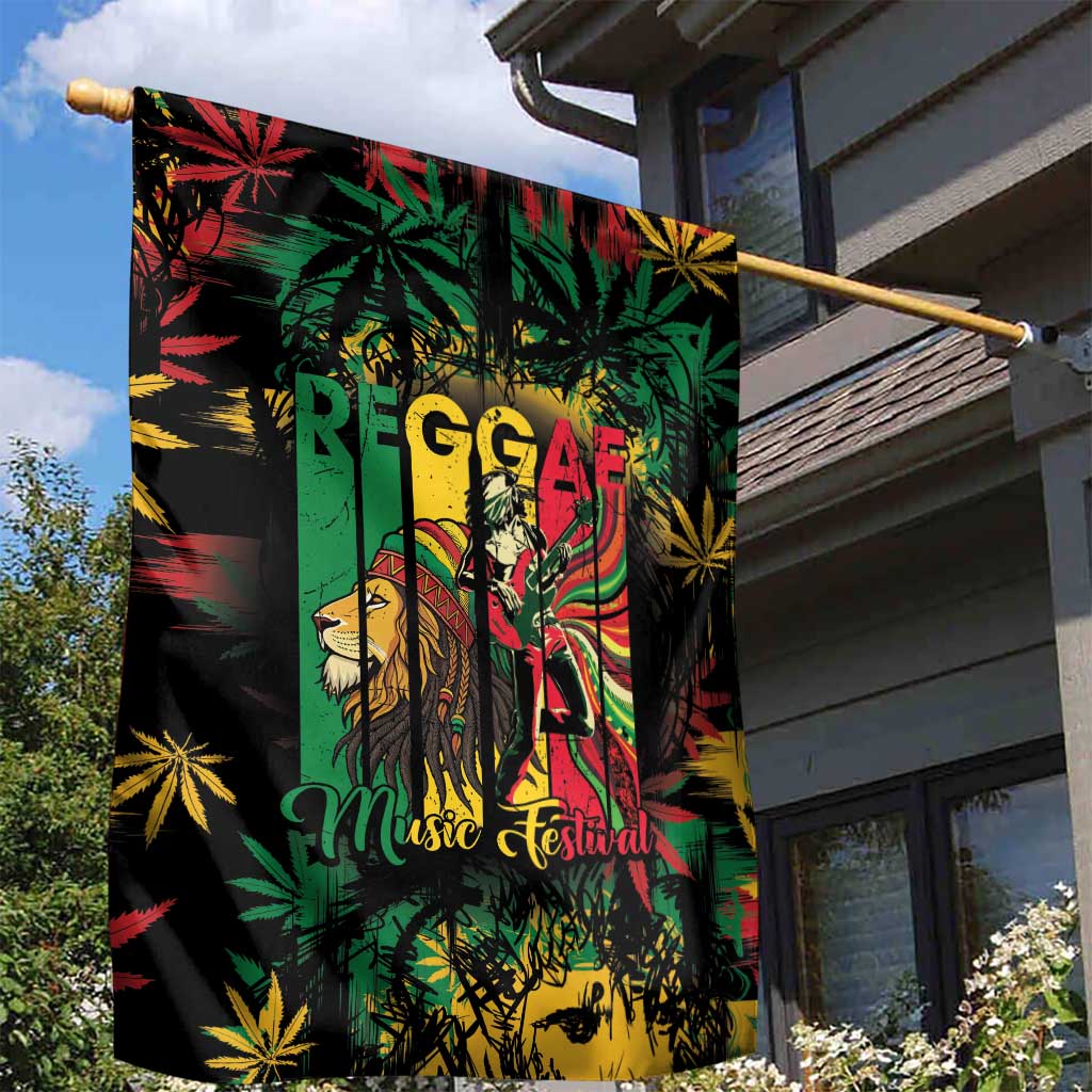 Jamaica Reggae Festival Garden Flag One Love Rastafari Culture - African Pride