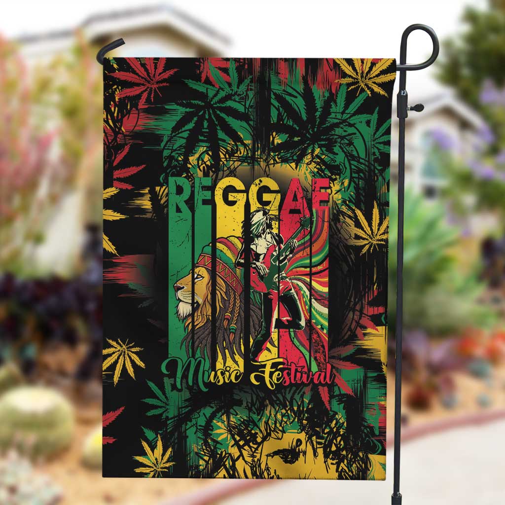 Jamaica Reggae Festival Garden Flag One Love Rastafari Culture - African Pride