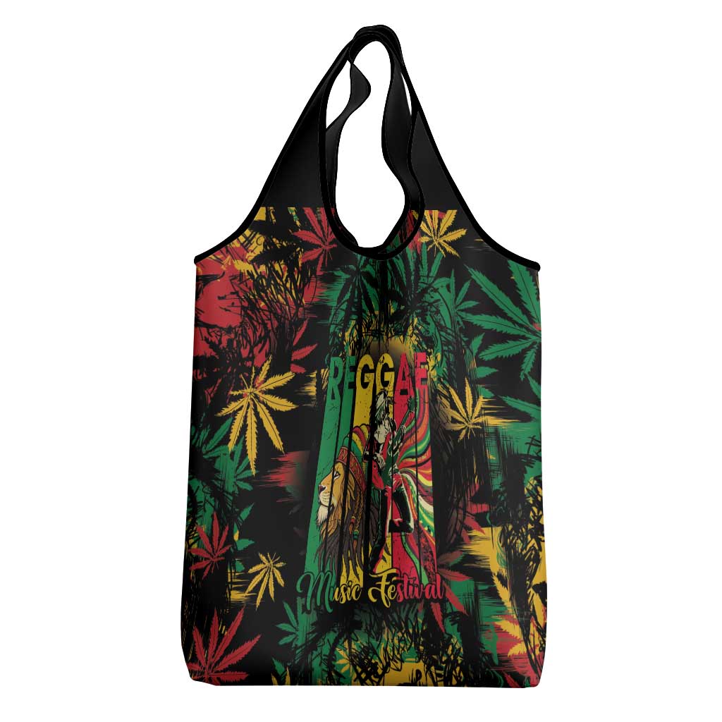 Jamaica Reggae Festival Grocery Bag One Love Rastafari Culture - African Pride