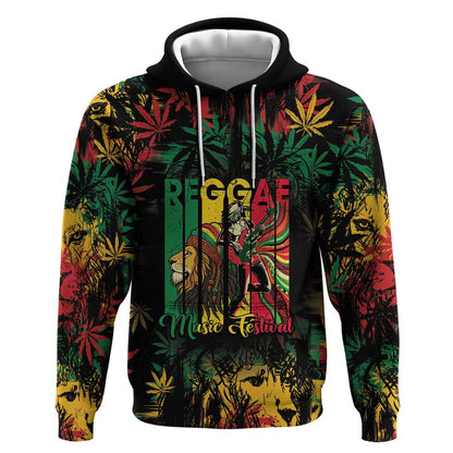 Jamaica Reggae Festival Hoodie One Love Rastafari Culture - African Pride