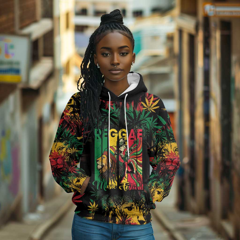 Jamaica Reggae Festival Hoodie One Love Rastafari Culture - African Pride