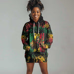 Jamaica Reggae Festival Hoodie Dress One Love Rastafari Culture - African Pride