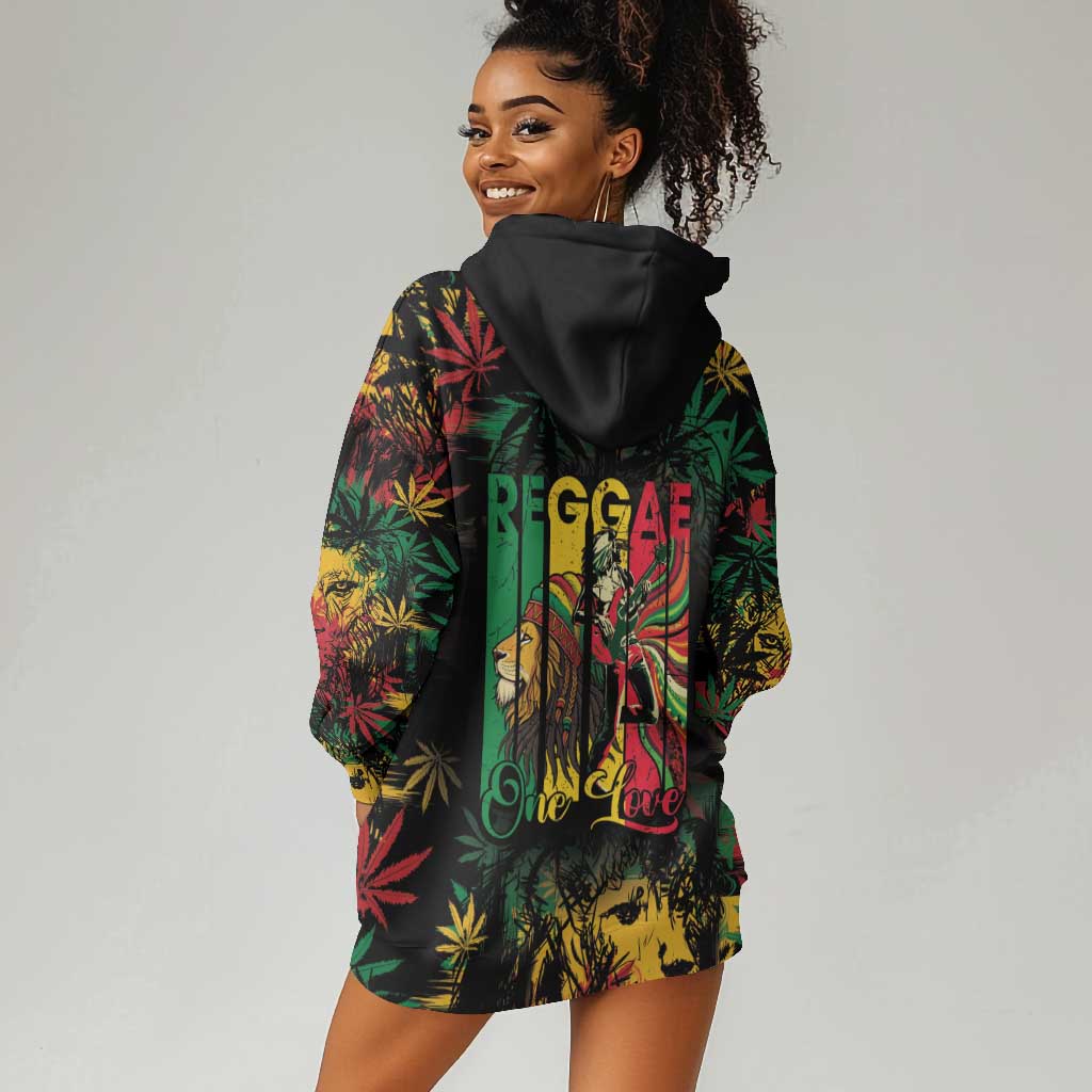 Jamaica Reggae Festival Hoodie Dress One Love Rastafari Culture - African Pride
