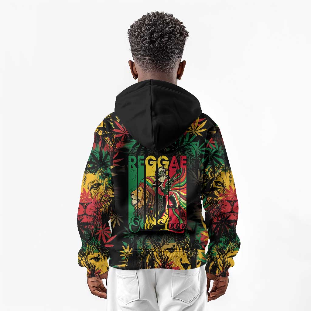 Jamaica Reggae Festival Kid Hoodie One Love Rastafari Culture - African Pride