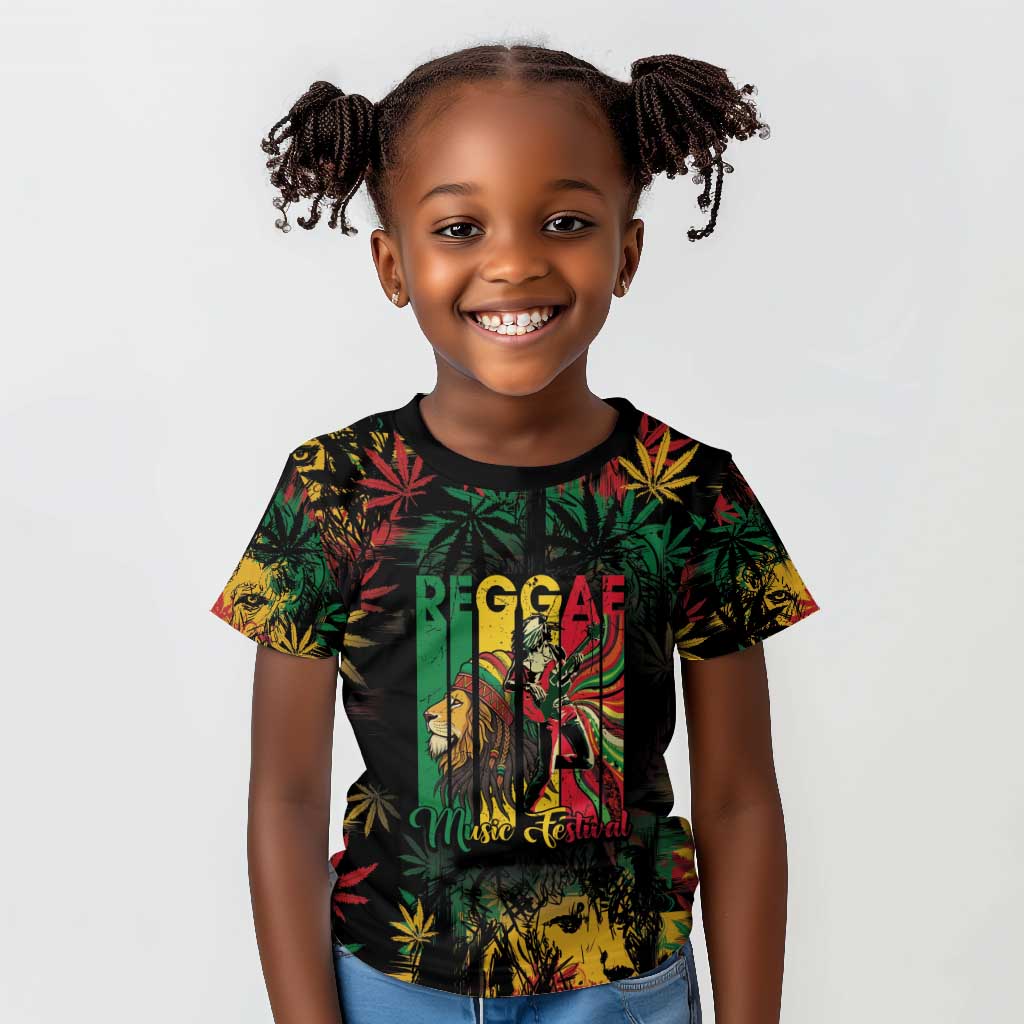 Jamaica Reggae Festival Kid T shirt One Love Rastafari Culture - African Pride