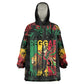 Jamaica Reggae Festival Kid Wearable Blanket Hoodie One Love Rastafari Culture - African Pride
