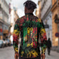 Jamaica Reggae Festival Long Sleeve Button Shirt One Love Rastafari Culture - African Pride