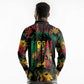 Jamaica Reggae Festival Long Sleeve Polo Shirt One Love Rastafari Culture - African Pride