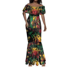 Jamaica Reggae Festival Mermaid Dress One Love Rastafari Culture - African Pride