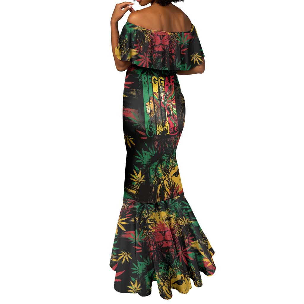 Jamaica Reggae Festival Mermaid Dress One Love Rastafari Culture - African Pride