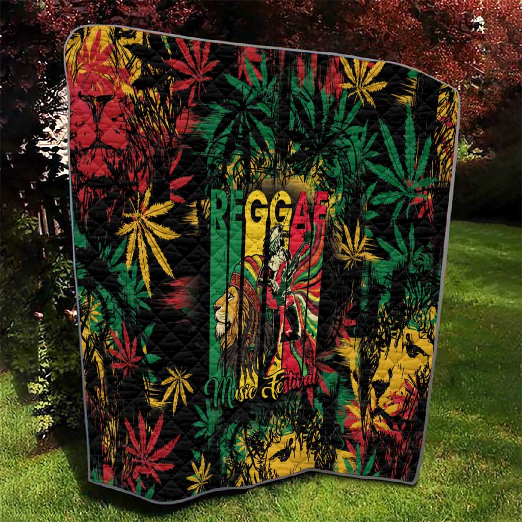 Jamaica Reggae Festival Quilt One Love Rastafari Culture - African Pride
