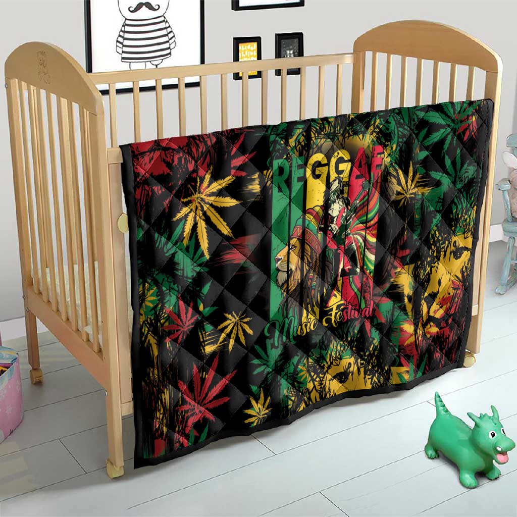 Jamaica Reggae Festival Quilt One Love Rastafari Culture - African Pride