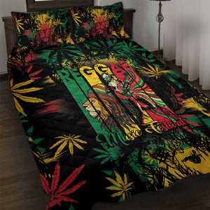 Jamaica Reggae Festival Quilt Bed Set One Love Rastafari Culture - African Pride