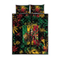 Jamaica Reggae Festival Quilt Bed Set One Love Rastafari Culture - African Pride