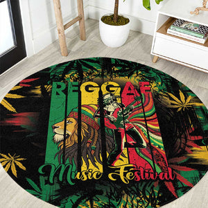 Jamaica Reggae Festival Round Carpet One Love Rastafari Culture - African Pride