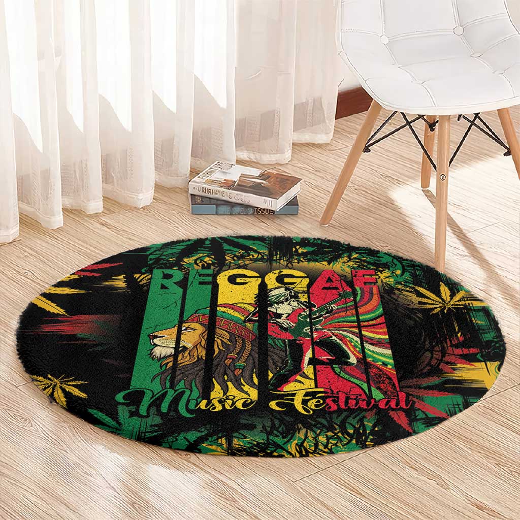 Jamaica Reggae Festival Round Carpet One Love Rastafari Culture - African Pride