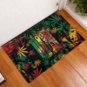 Jamaica Reggae Festival Rubber Doormat One Love Rastafari Culture - African Pride