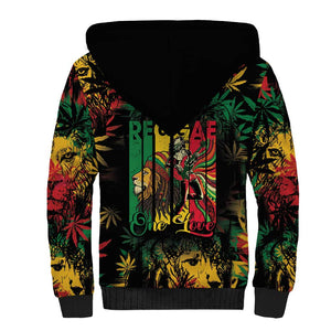 Jamaica Reggae Festival Sherpa Hoodie One Love Rastafari Culture - African Pride