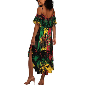 Jamaica Reggae Festival Summer Maxi Dress One Love Rastafari Culture - African Pride