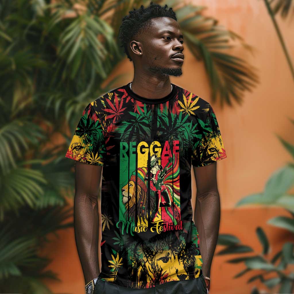 Jamaica Reggae Festival T shirt One Love Rastafari Culture - African Pride