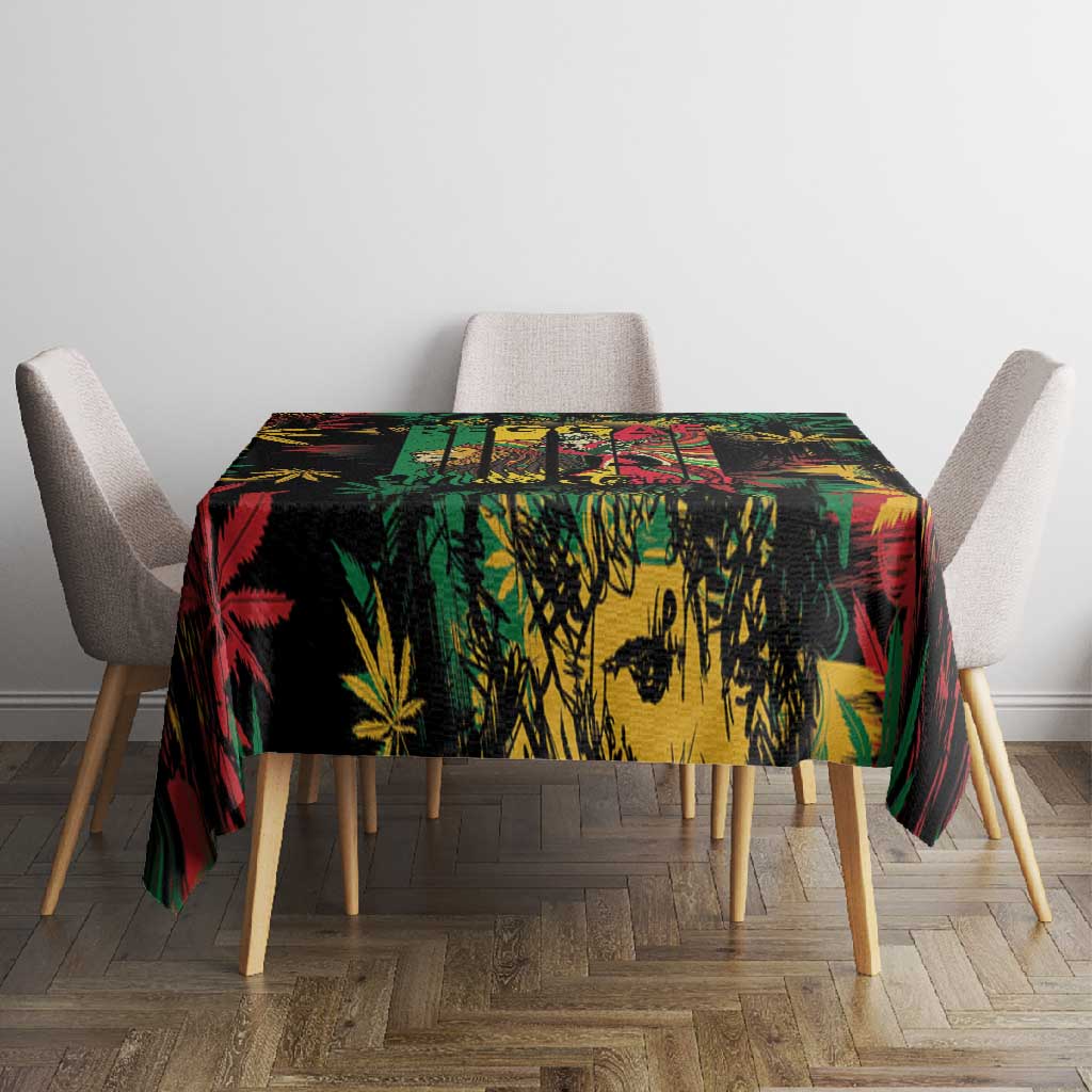 Jamaica Reggae Festival Tablecloth One Love Rastafari Culture - African Pride
