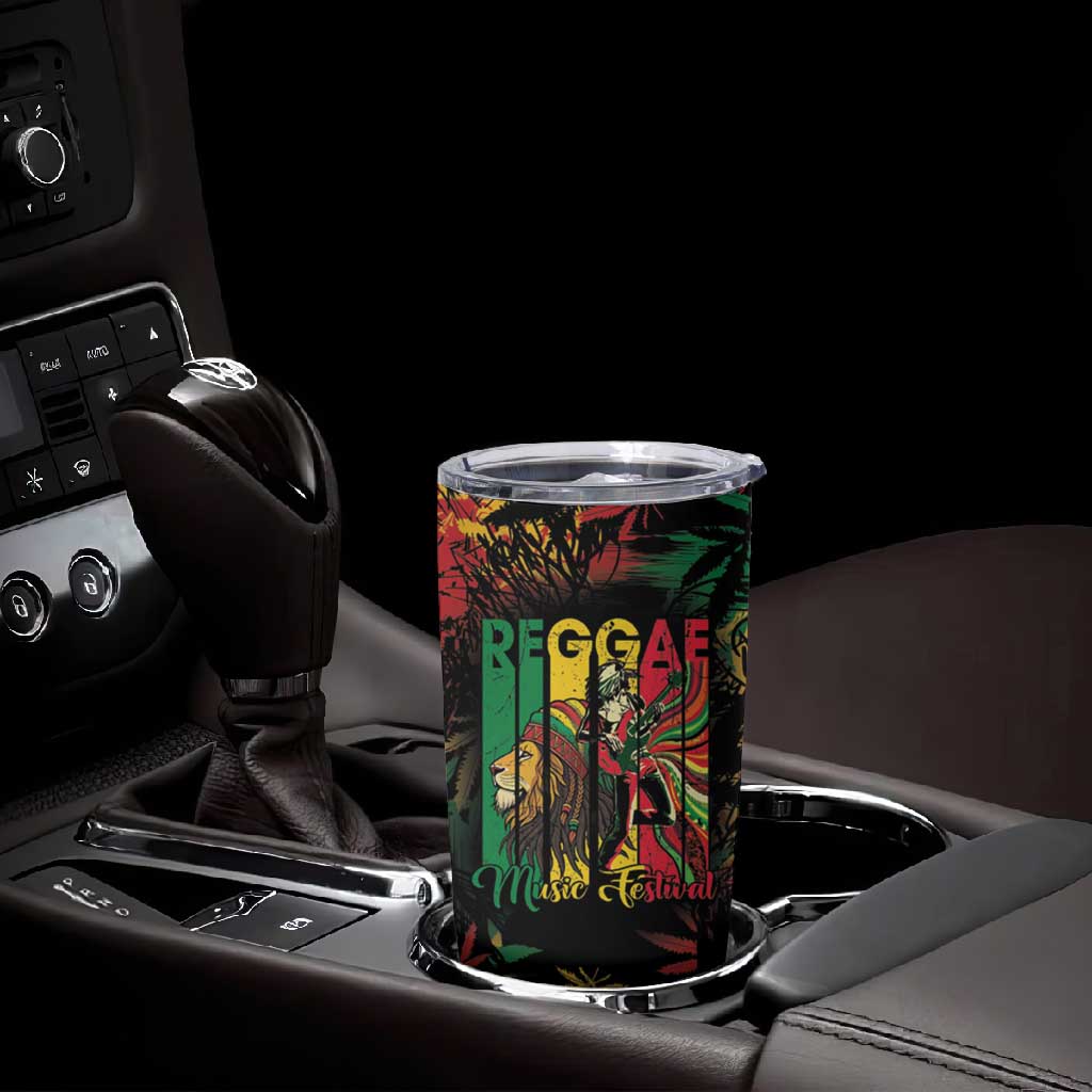 Jamaica Reggae Festival Tumbler Cup One Love Rastafari Culture - African Pride