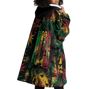 Jamaica Reggae Festival Wearable Blanket Hoodie One Love Rastafari Culture - African Pride