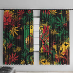Jamaica Reggae Festival Window Curtain One Love Rastafari Culture - African Pride