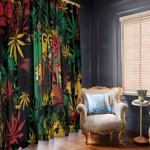 Jamaica Reggae Festival Window Curtain One Love Rastafari Culture - African Pride