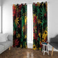 Jamaica Reggae Festival Window Curtain One Love Rastafari Culture - African Pride