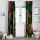 Jamaica Reggae Festival Window Curtain One Love Rastafari Culture - African Pride