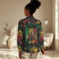 Jamaica Reggae Festival Women Casual Shirt One Love Rastafari Culture - African Pride