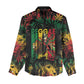 Jamaica Reggae Festival Women Casual Shirt One Love Rastafari Culture - African Pride